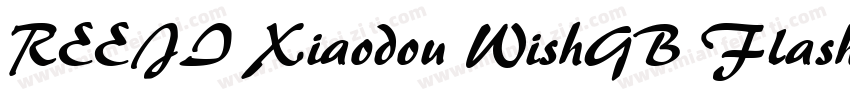 REEJI Xiaodou WishGB Flash Regular字体转换
